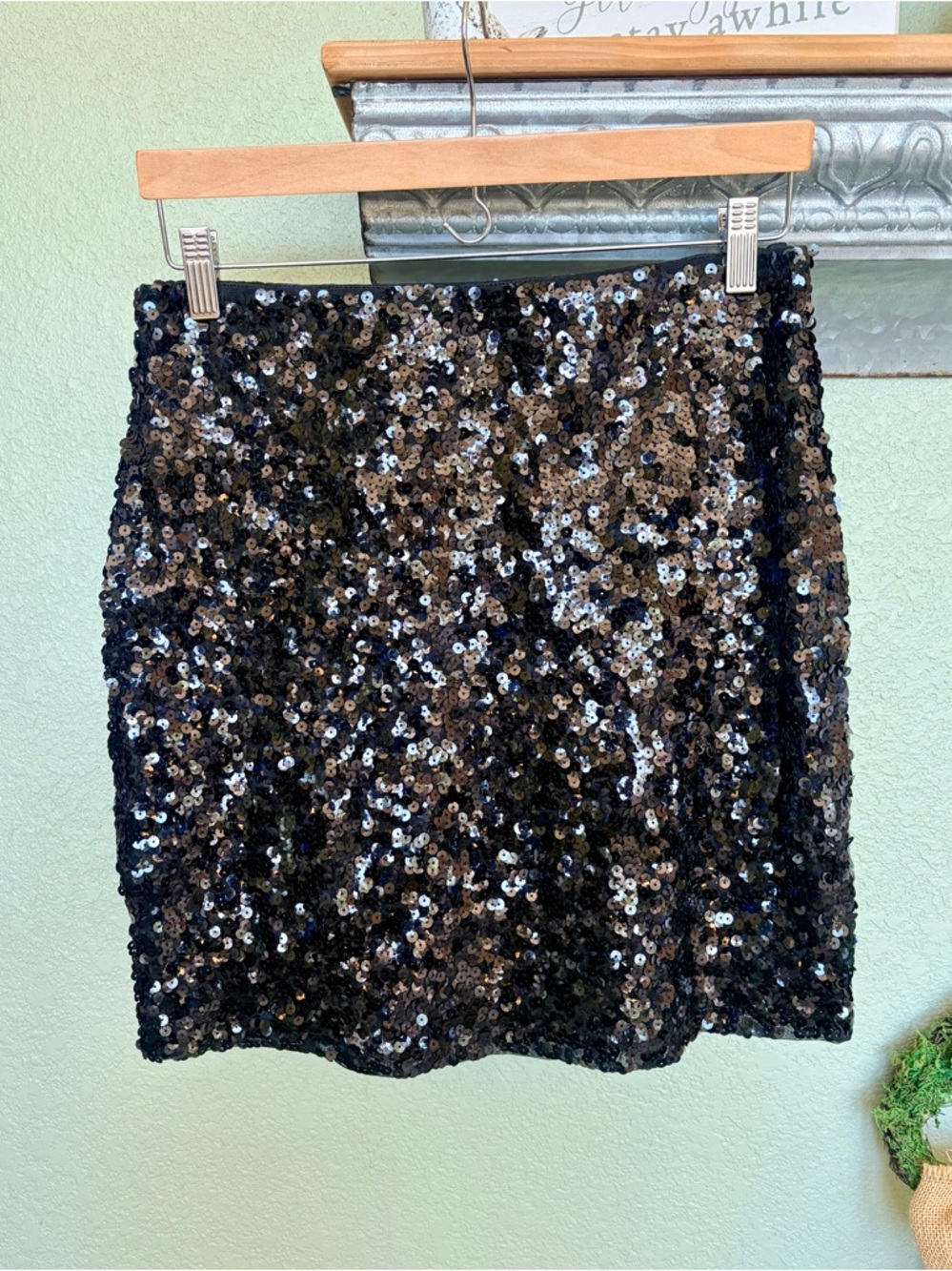 🖤Black Sequin🖤 Mini Skirt